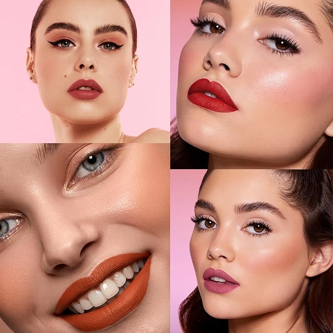 12 Colors Matte Liquid Lipstick Set, Nude Liquid Lipstick