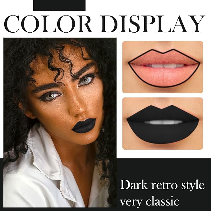 DAGEDA Matte Liquid Lipstick, 2Pcs Lip Liner DAGEDA