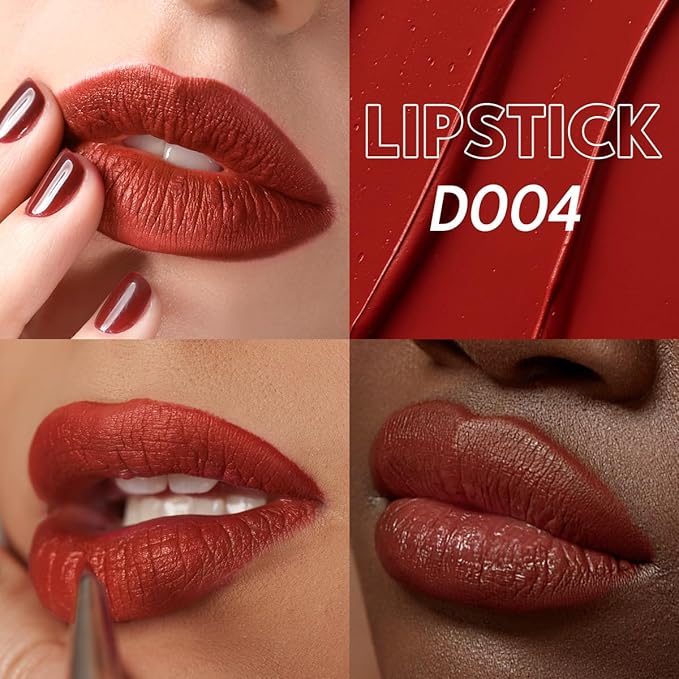 2PCS Marbled Matte Lip Stick Makeup Coverage,