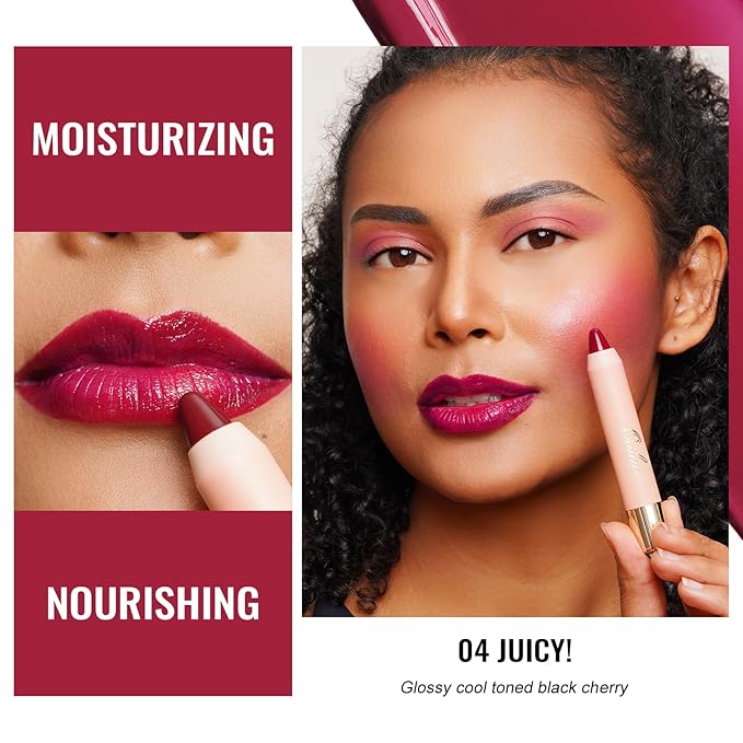 Oulac Magenta Lipstick - Moisturizing Lipstick Tinted Lip 48g