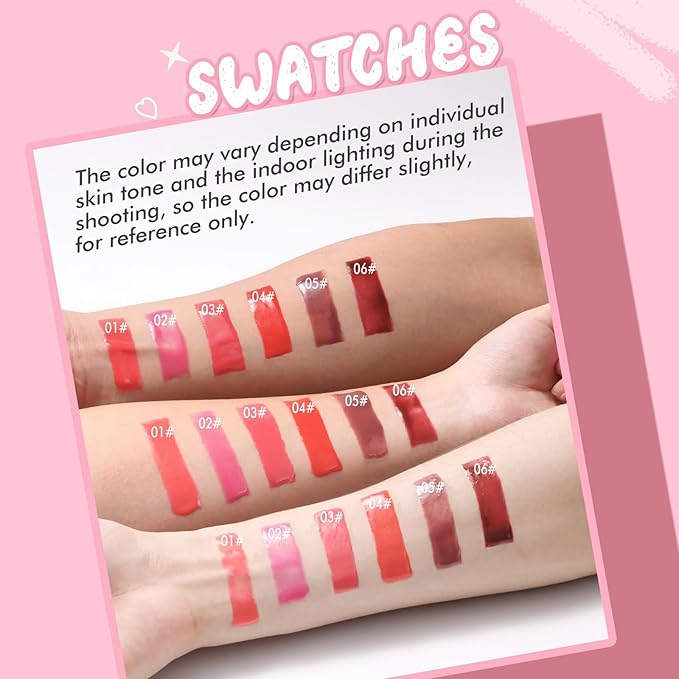 Tinted Lip Balm, Twist Dispenser Hydrating Lip Gloss, Lightweight, Shiny Melting Lip Gloss, Comfortable, Non-Sticky, Lip Mask Friendly(02#)