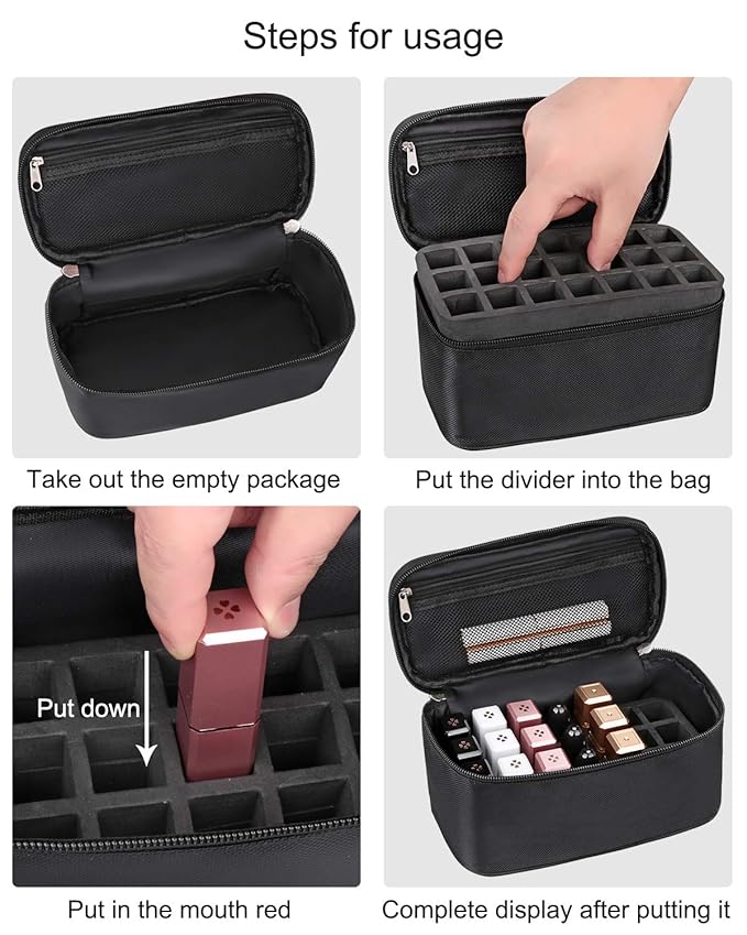 Lipstick Organizer Bag Lip Gloss Lip Balm Case Organizer