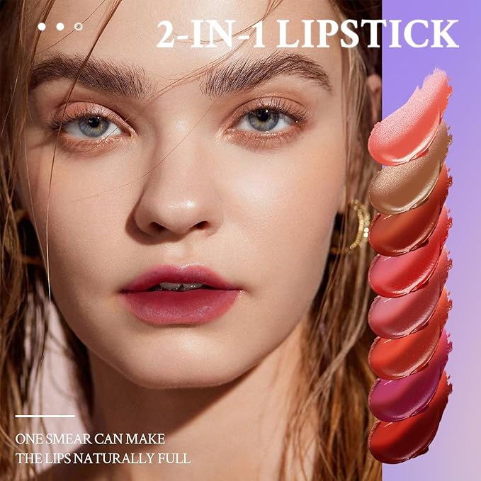 Double Colors 2 in 1 Lipstick and Lip Long
