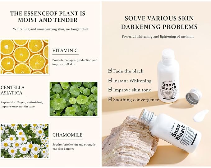 Snow Bleach Skin Whitening Cream,Vitamin C