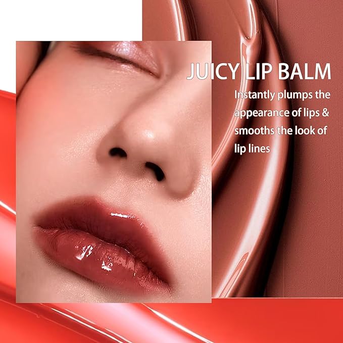 Juice Jelly Tinted Lip Balm, Natural Nude Lipstick Longlasting