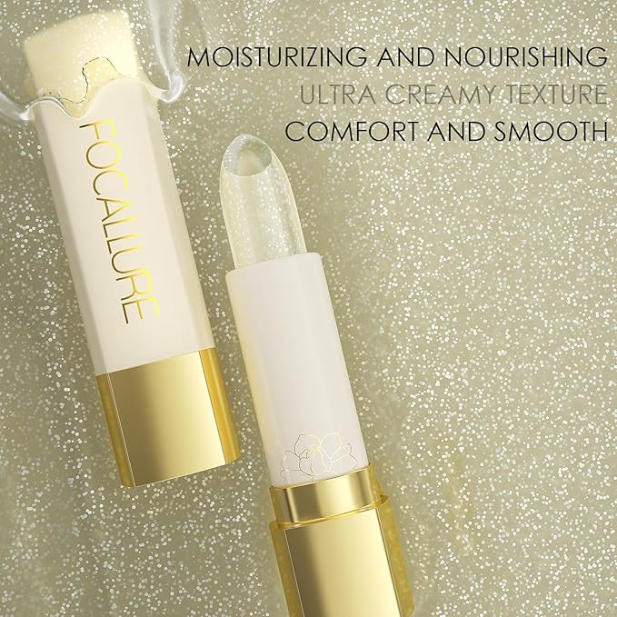 FOCALLURE Moisturizing Lipstick,Transparent Lip Balm,Hydrating Clear Lip Balm