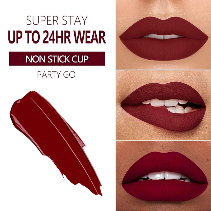 MAKI YIKA Dark Red Lipstick for Women Color Lipstick