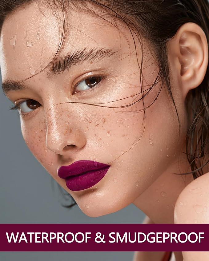 MAKI YIKA Dark Purple Lipstick for Women Color Lipstick