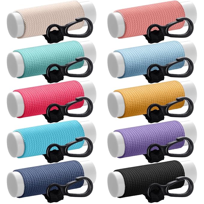 Sureio 10 Pack Lip Balm Holder Keychain Compact Gloss
