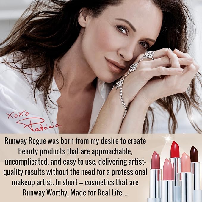 Runway Rogue 90s Vibe Lipstick, Moisturizing Matte Nude-Rose Rogue