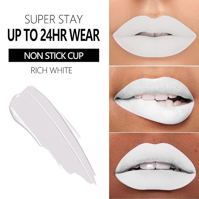 MAKI YIKA White Lipstick for Women Color Stay Lipstick