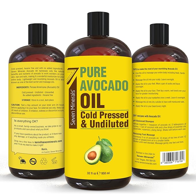 NEW Cold Pressed Avocado Oil For