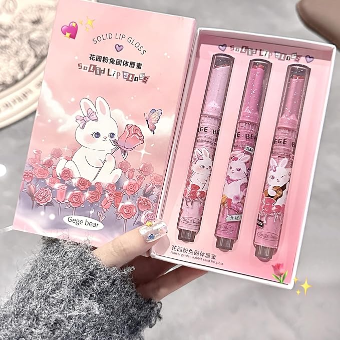 6 Colors Cute Jelly Lipstick Set, Shine Hydrating Hydrating