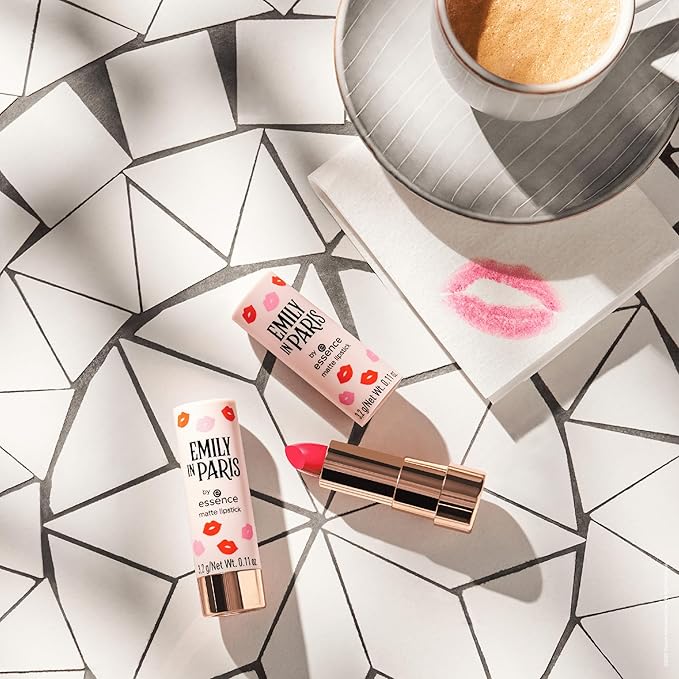 essence | Emily in Paris Matte Lipstick (01 Highly-Pigmented,