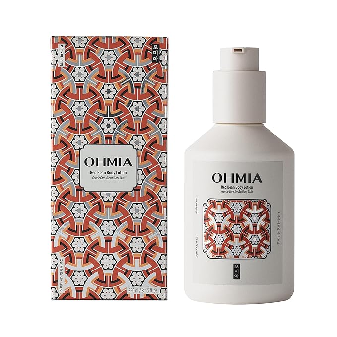 Red Bean Body Lotion - Korean 24hr Hydrating & Smoothing Body Lotion - Improves Appearance of Texture - Sensitive Skin Tested - Peptides & HA - 8.45 fl oz