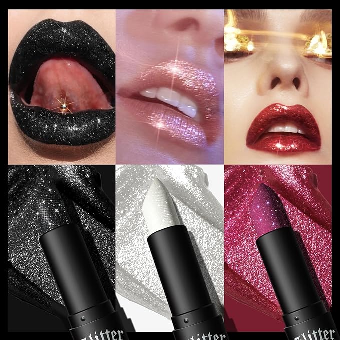 Diamond Lipstick Lip Gloss Long Lasting Waterproof Glitter Gloss