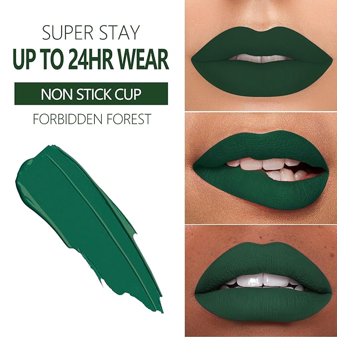 MAKI YIKA Green Lipstick for Women Color Stay Lipstick