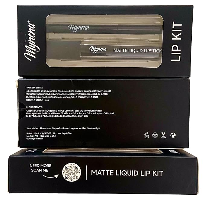 Red Lipstick & Liner Set | Matte Liquid Lipstick