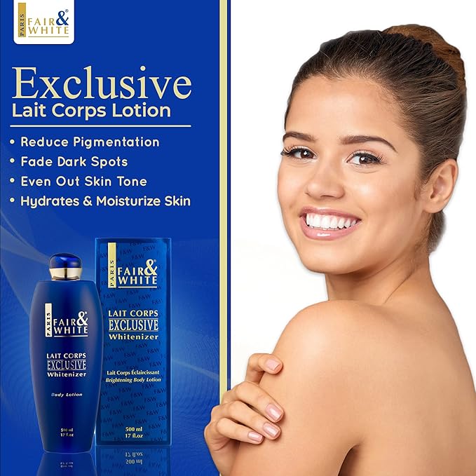 FAIR & WHITE Lait Corps Exclusive Body Lotion - 17 Fl oz / 500 ml