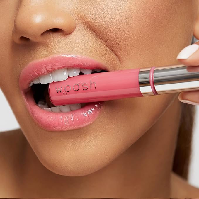 Woosh Beauty, Spin-On Lip Gloss, Hydrating Shea Butter, Lip