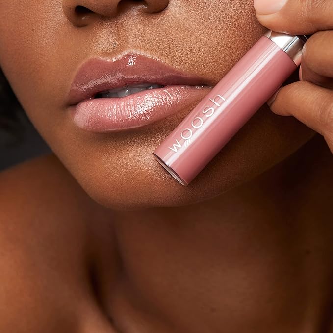 Woosh Beauty, Spin-On Lip Gloss, Hydrating Shea Butter, Lip