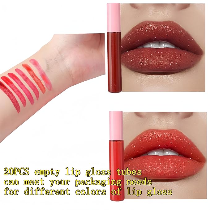 10cm Empty Lip Gloss Tubes With Wand Lipgloss Gloss