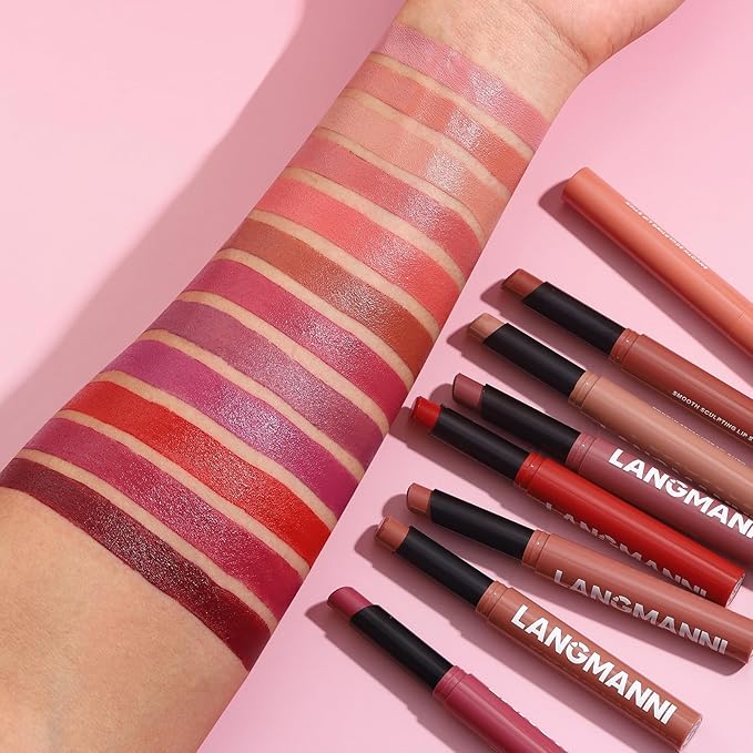 Jolilab 3 Pcs Velvet Matte Lipstick Nude Matte Lipstick