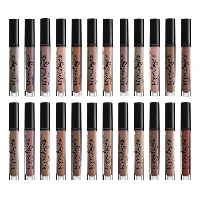 NYX PROFESSIONAL MAKEUP Lip Lingerie Matte Liquid Lipstick - Scandalous (Teal With Silver Shimmer)