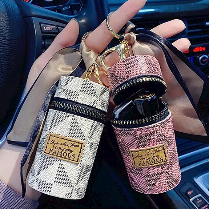 2Pcs Lipstick Organizer, Luxury Leather Lip Gloss Bag, Organizer,