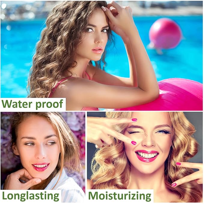 6 Pack Aloe Vera Lipstick,Long Wear Nourishing Lip stick,Waterproof Moisturizing Color Changing Lip Balm Lipstick,Lip Gloss,Magic Temp Color Change Matte Lip Gloss Makeup