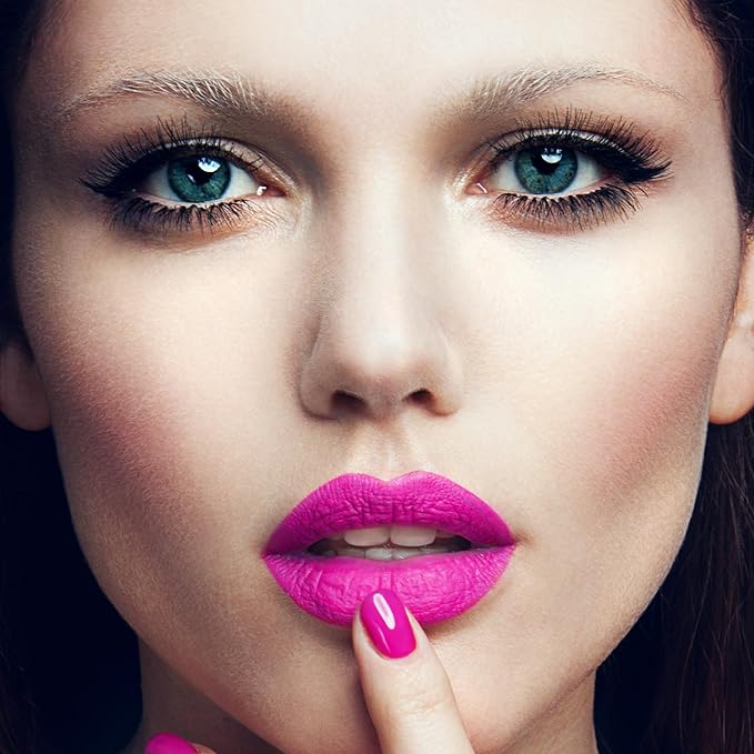 Mynena Hot Pink Matte Liquid Lipstick & Liner Lipstick