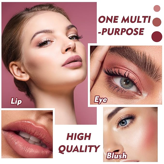CAHIUYOA 2PCS Matte Nude Lipstick Lip Stain Velvet Long