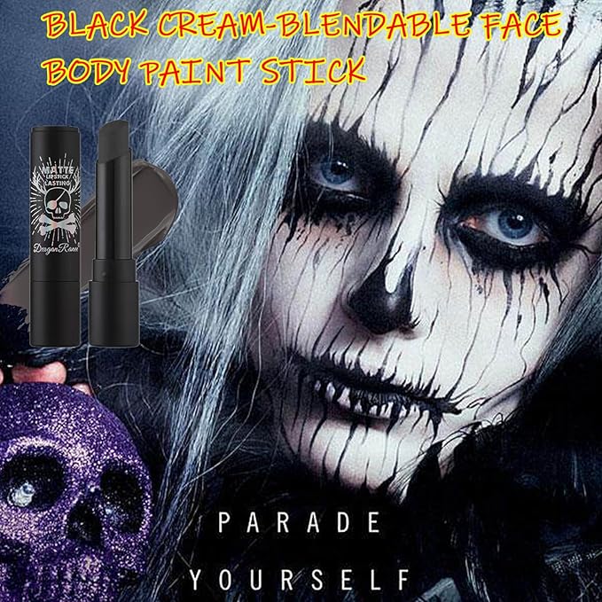 Black Matte Lipstick Tube, Smudge Proof Long Lasting Smudge
