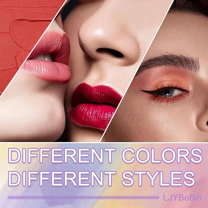 16PCS Mini Lipstick Set,Multi Colored Ultra Matte Color Changing