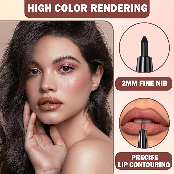 3 in 1 Red Lip Liner and Lip Gloss