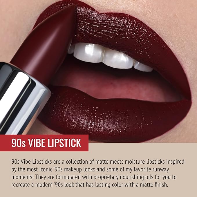 Runway Rogue 90s Vibe Lipstick, Moisturizing Matte Midnight Rogue