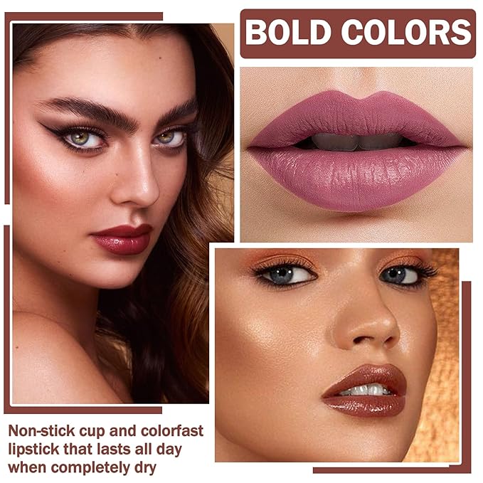 3 in 1 Red Lip Liner and Lip Gloss