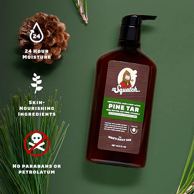 Dr. Squatch Men's Natural Lotion Non-Greasy