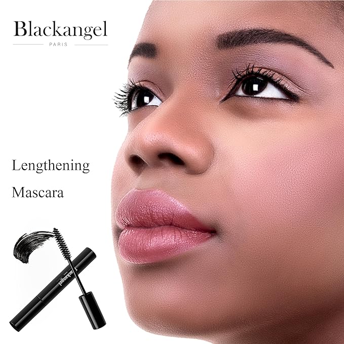 Blackangel Lash-Lengthening Black Mascara, Longlasting, Waterproof Mascara, Volumizing, Blackangel
