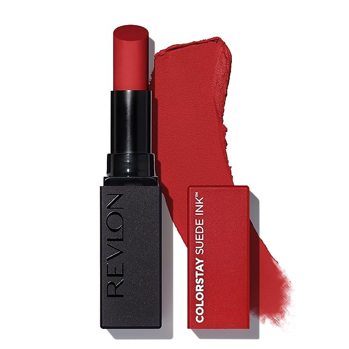 REVLON Lipstick, ColorStay Suede Ink, Built-in Primer, Infused Lipstick, 09 oz