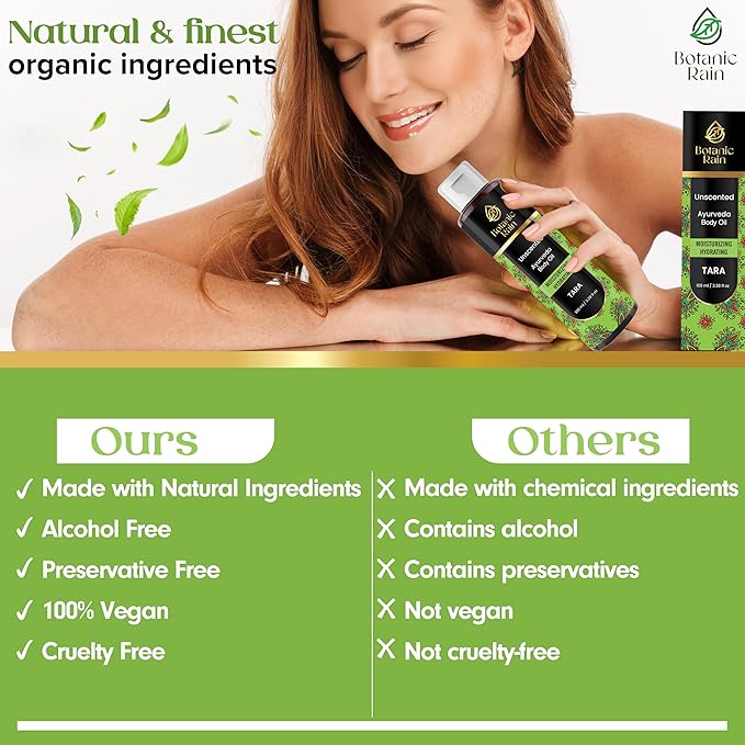 Ayurveda Body Oil Unscented, Natural Body