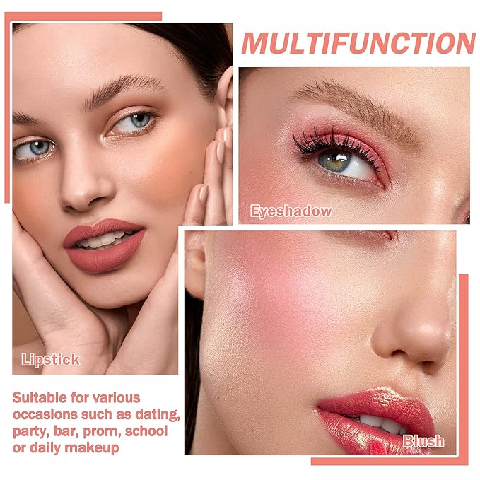 AWCCXMYM 4Pcs Nude Lipstick Set Lip Stain Lip Gloss