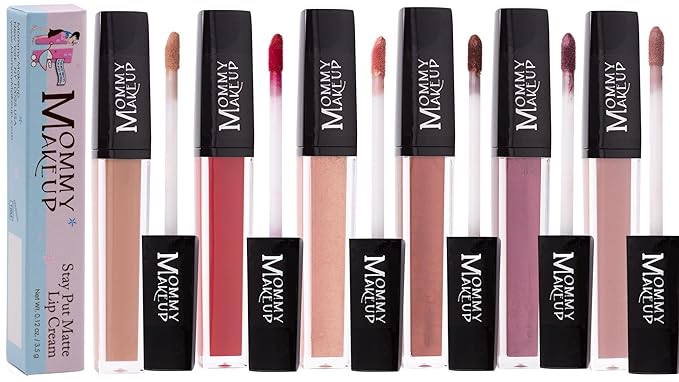 Mommy Makeup Stay Put Matte Lip Cream | Kiss Proof Lipstick in Madonna (A Deep Aubergine) Transfer Proof, Smudge Proof, Waterproof, Non Drying, Long Wear Lipstick