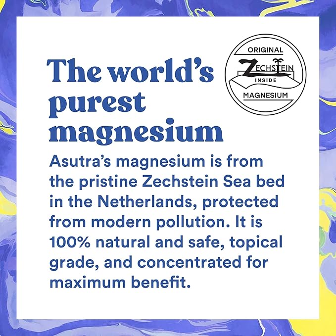 ASUTRA Magnesium Body Butter Lotion, 6.76 oz (Pack of 2), Soothing Shea Butter & Almond Oil Moisturizer, Premium-Quality Magnesium Oil, Lemongrass Essential Oil