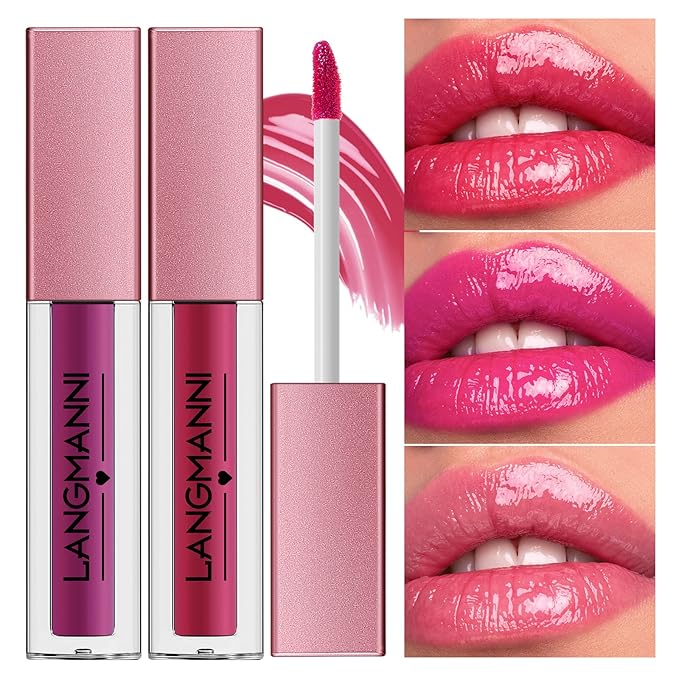 12pcs Lip Gloss Set, Hydrating Long Lasting Waterproof Gloss