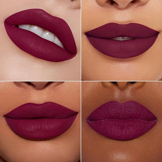 MAKI YIKA Dark Purple Lipstick for Women Color Lipstick