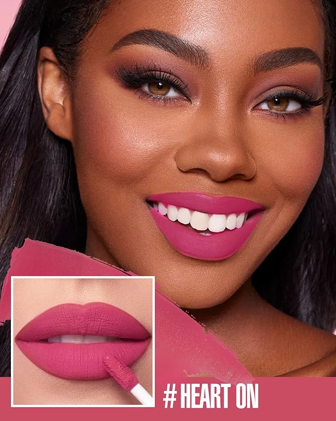 Pink Lipstick Matte, Rose Pink Liquid Lipstick Long Long