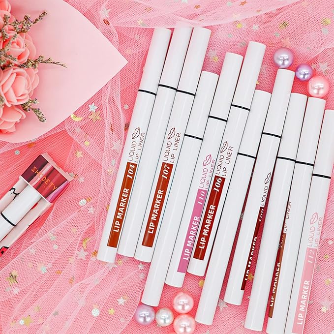 Lip Stain Marker, Matte Natural Red Liquid Lip Hydrating