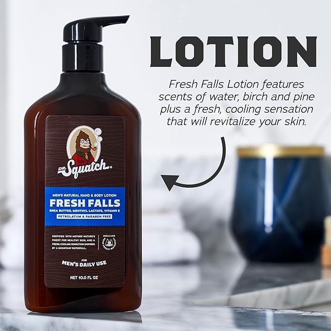 Dr. Squatch Men's Natural Lotion Non-Greasy