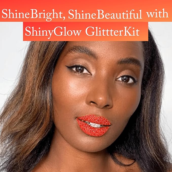 Glitter Lip Kit- Long lasting, Water-proof, Transfer & Glitter